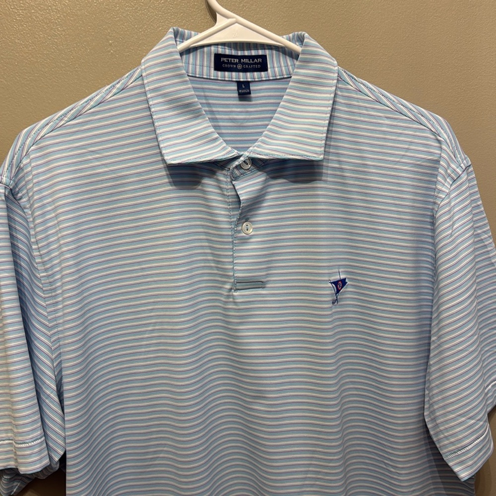 Peter Millar Ocean Reef Golf Shirt (L)